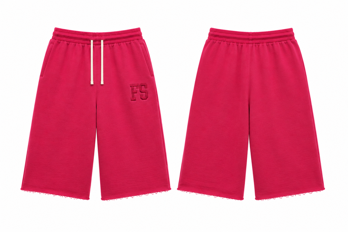 FILTHY PINK BERRY 3/4 SHORTS
