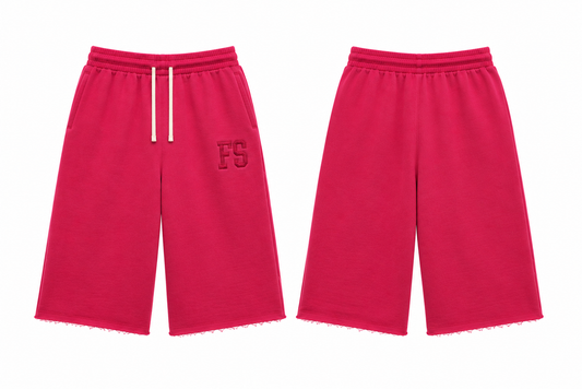 FILTHY PINK BERRY 3/4 SHORTS