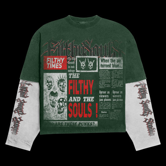 FILTHY TIMES CREWNECK SHIRT (GREEN)