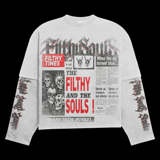 FILTHY TIMES CREWNECK SHIRT (WHITE)