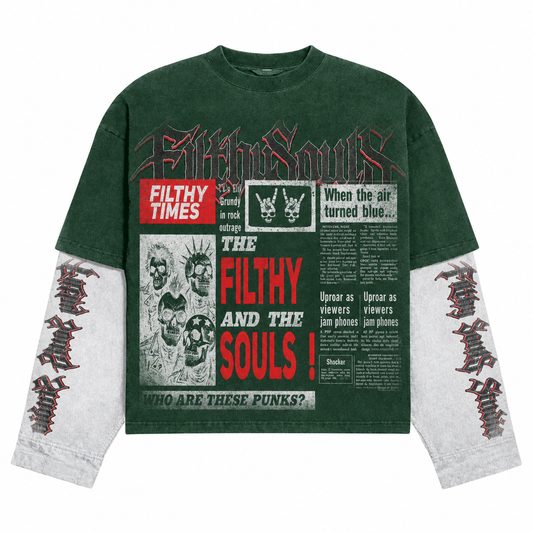 FILTHY TIMES CREWNECK SHIRT (GREEN)