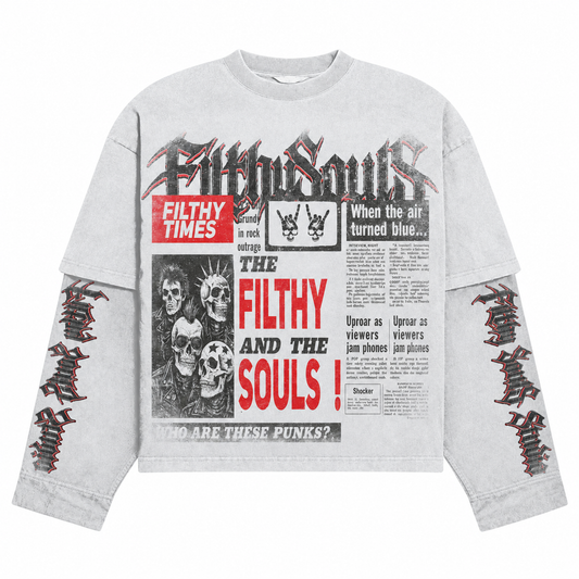 FILTHY TIMES CREWNECK SHIRT (WHITE)